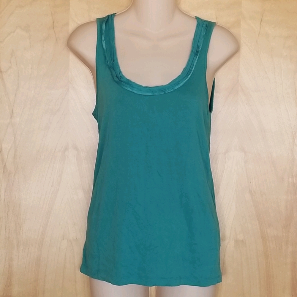 Banana Republic Sleeveless Green Top Medium